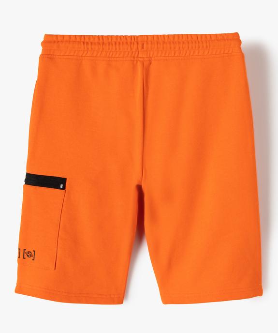 Bermuda garçon en maille jersey et poche zippée vue3 - GEMO (ENFANT) - GEMO