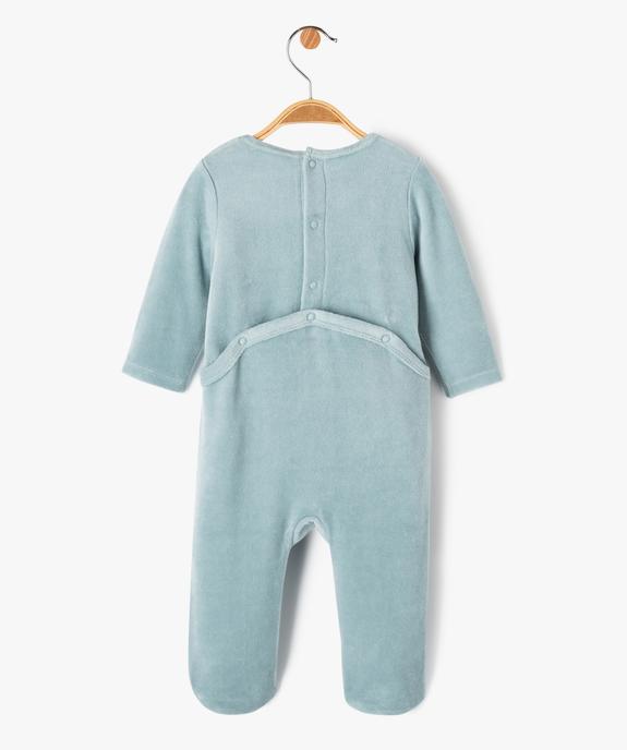 Pyjama dors-bien en velours avec message bébé vue3 - PREMIER PRIX BY GEMO - GEMO