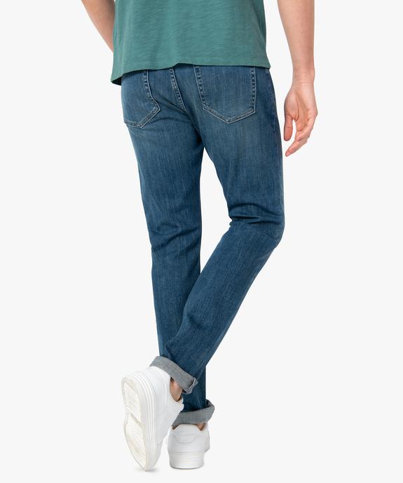 Jean homme coupe straight coloris délavé vue3 - GEMO (HOMME) - GEMO