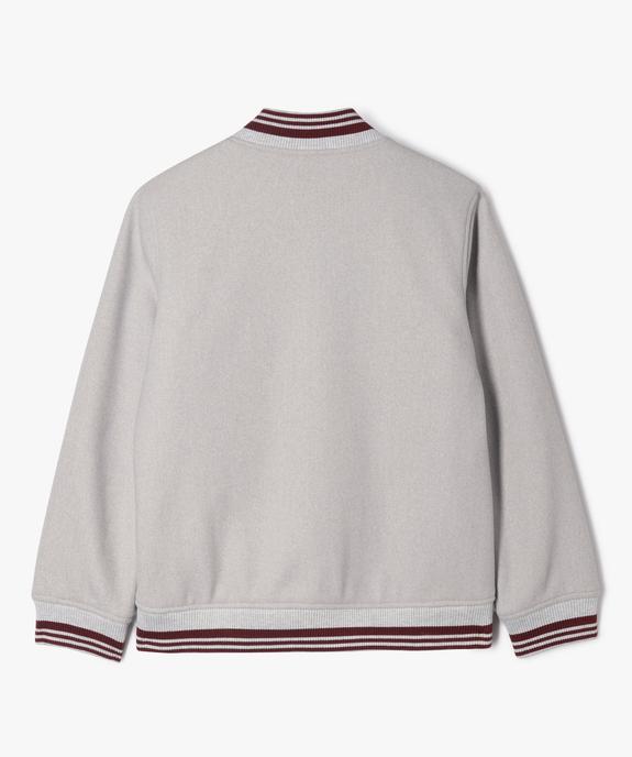 Blouson matelassé avec finitions bord-côte garçon - Camps United vue6 - CAMPS - GEMO