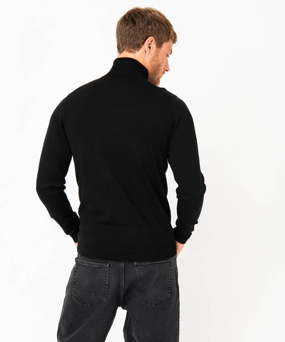 Pull homme à col V 100% laine mérinos vue3 - GEMO (HOMME) - GEMO