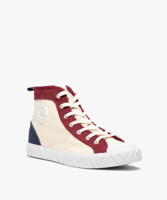Baskets homme semi-montantes en toile – Chevignon vue2 - CHEVIGNON - GEMO