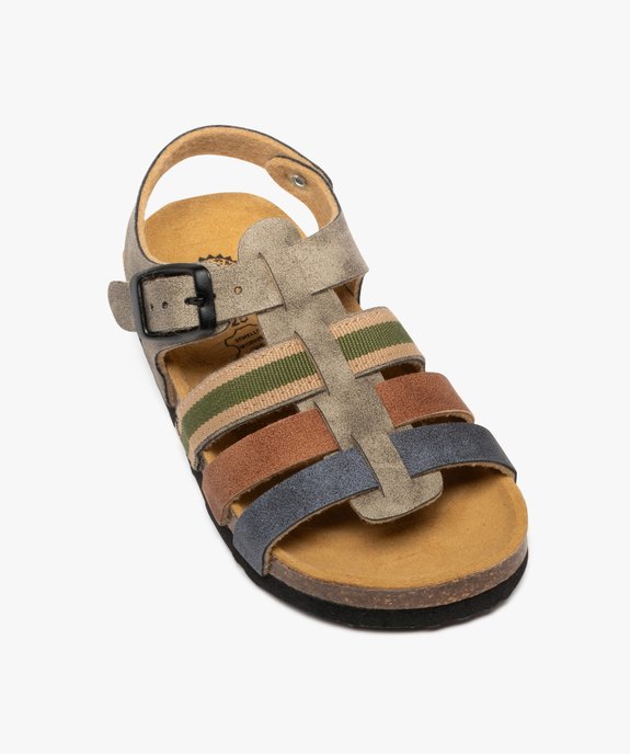 Sandales multibrides à semelle intérieure cuir ergonomique garçon vue5 - BUGGY GEMO FOR GOOD - GEMO