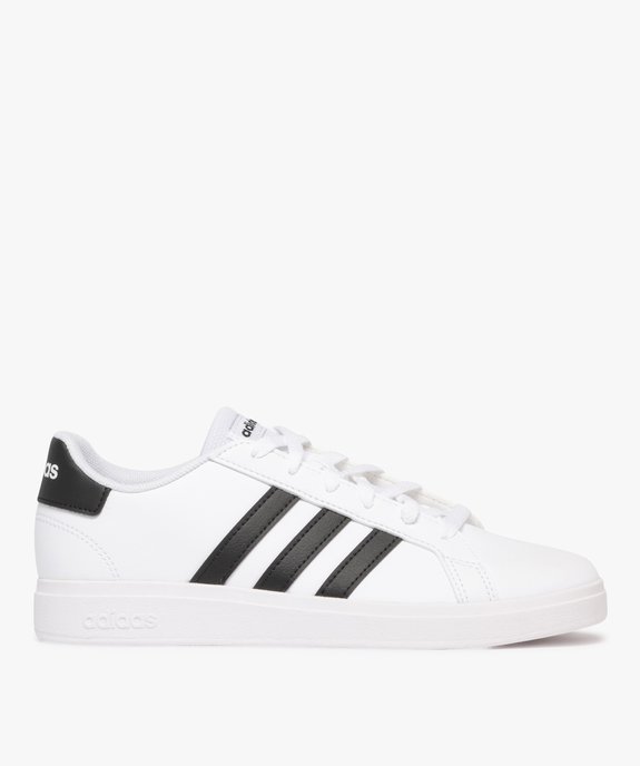 Baskets garçon low-cut à bandes contrastantes Grand Court - Adidas vue1 - ADIDAS - GEMO