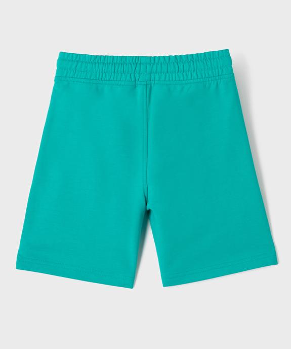 Short en maille coupe large avec taille ajustable garçon vue3 - GEMO (ENFANT) - GEMO