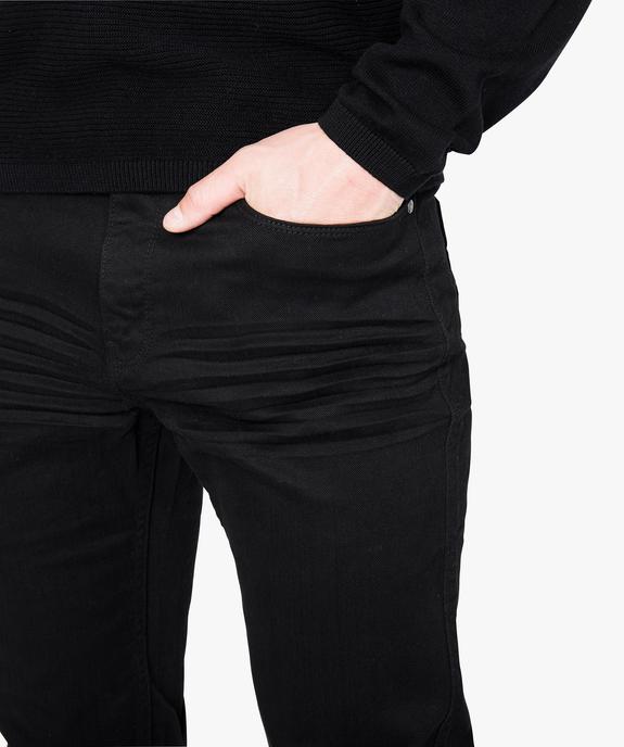 Pantalon homme 5 poches straight en toile extensible vue2 - GEMO (CASUAL) - GEMO