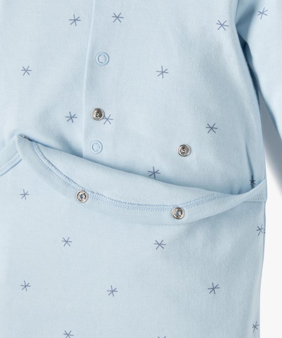 Pyjama bébé à motifs fruits exotiques fermeture pont dos vue2 - GEMO(BB COUCHE) - GEMO