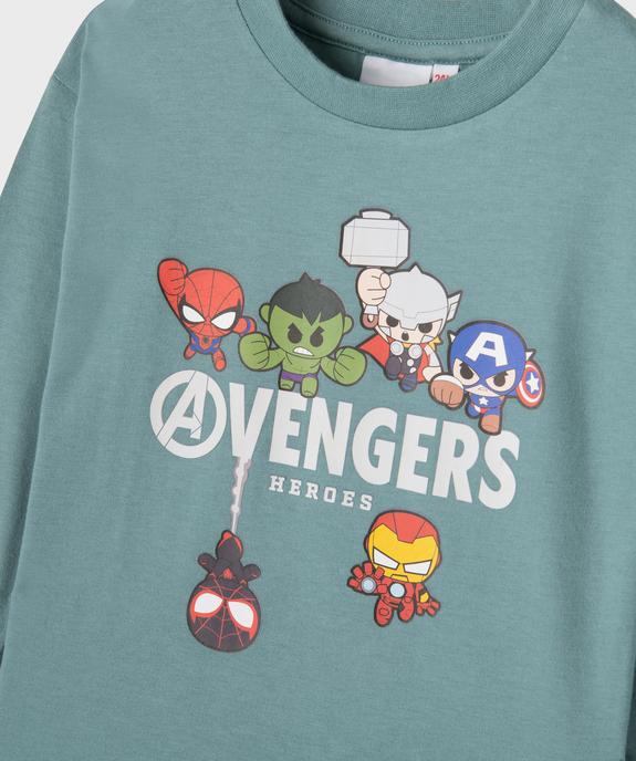 Tee-shirt manches longues en jersey de coton imprimé Avengers bébé garçon  - Marvel vue2 - AVENGERS - GEMO