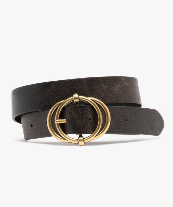 Ceinture aspect patiné à boucle en métal fantaisie femme vue1 - GEMO (ACCESS) - GEMO