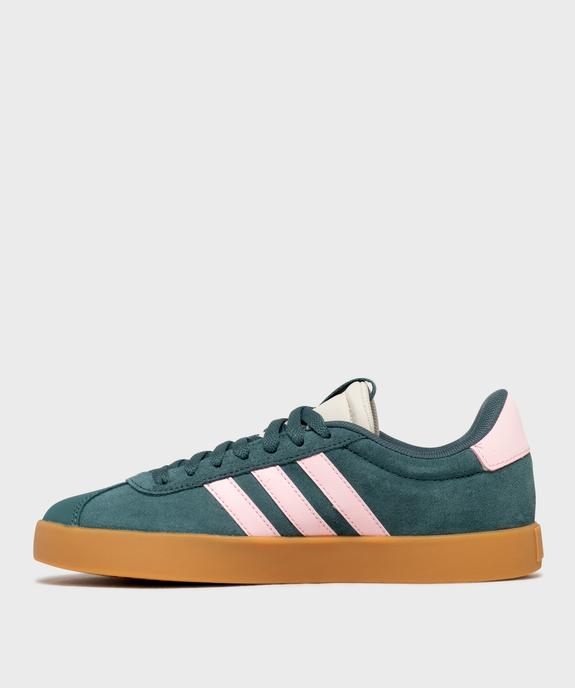 Baskets en cuir VL Court 3.0 femme - Adidas vue3 - ADIDAS - GEMO