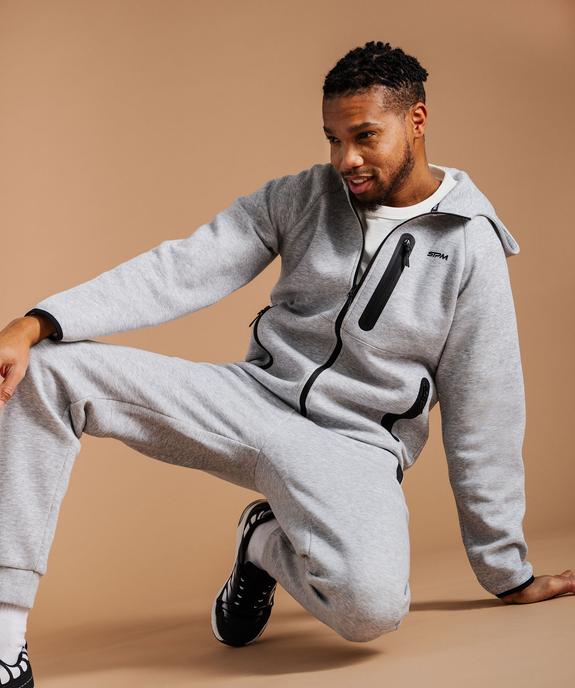 Sweat zippé à capuche homme vue1 - GEMO (HOMME) - GEMO