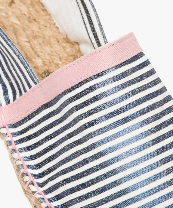 Espadrilles façon marinière irisée vue6 - GEMO (PLAGE) - GEMO