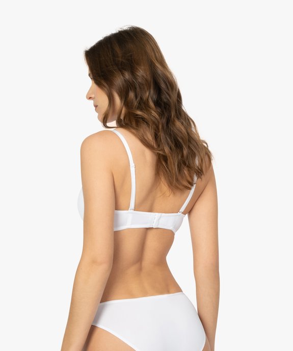 Soutien-gorge bandeau en microfibre avec bretelles muti-positions vue2 - GEMO(HOMWR FEM) - GEMO