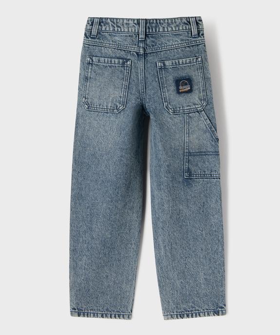 Jean straight en denim délavé garçon - Camps United vue4 - CAMPS - GEMO