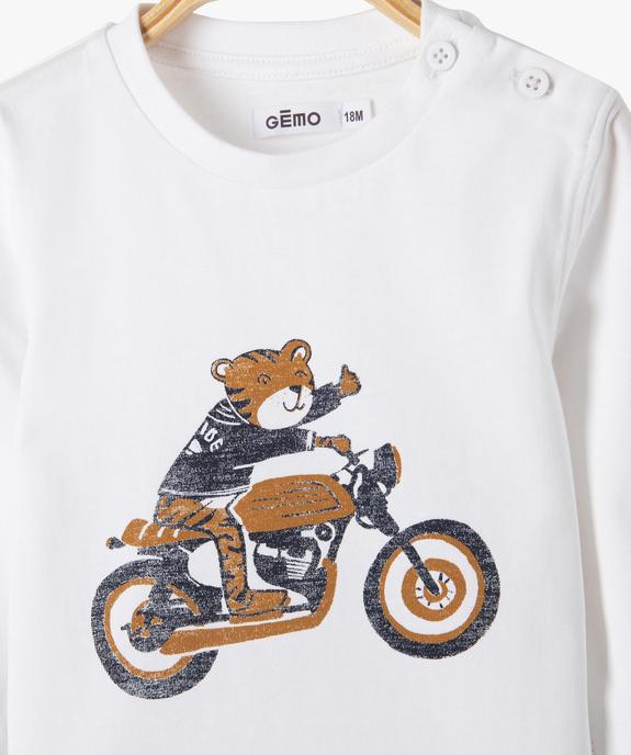 Ensemble 2 pièces : chemise en jean + tee-shirt manches longues bébé garçon vue3 - GEMO 4G BEBE - GEMO