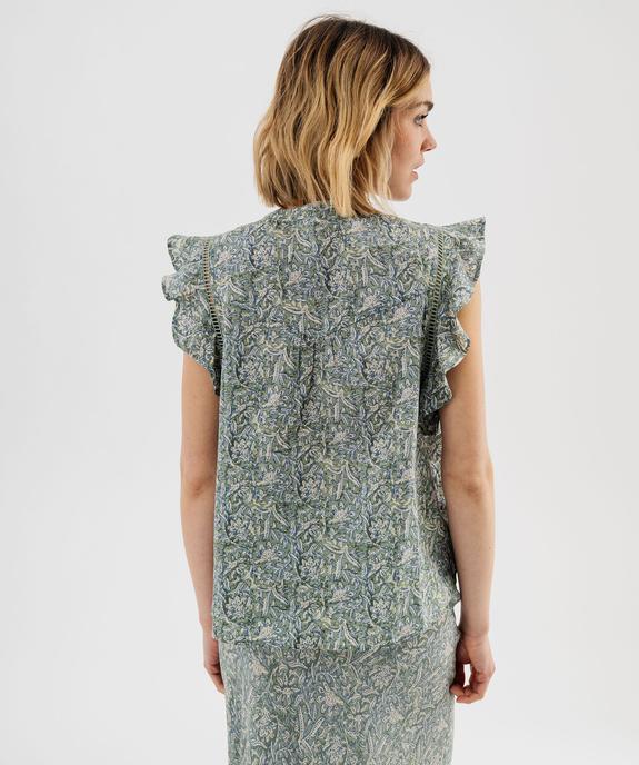 Blouse sans manches avec volants aux emmanchures femme vue3 - GEMO(FEMME PAP) - GEMO
