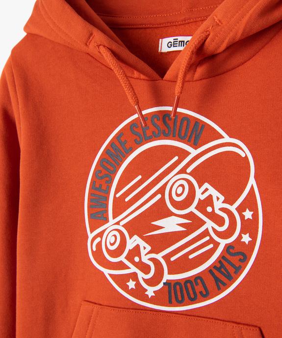 Sweat garçon à capuche avec motif vue2 - GEMO (ENFANT) - GEMO
