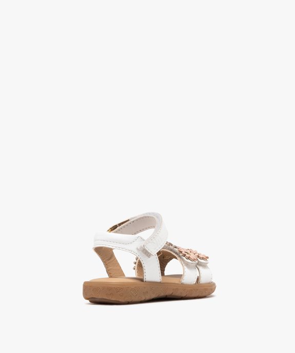 Sandales en cuir à brides ajustables bébé fille - NA! vue4 - NA! GEMO FOR GOOD - GEMO