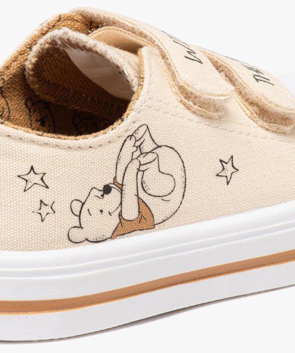 Baskets bébé garçon en toile avec double scratch imprimées Winnie l'ourson vue6 - WINNIE L'OURSON - GEMO