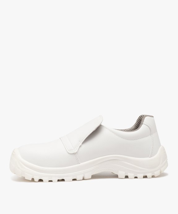 Chaussures de sécurité homme unies à enfiler avec col élastique vue3 - SANS MARQUE - GEMO