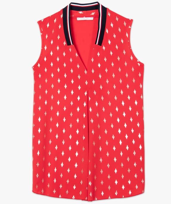 Débardeur femme à motifs et col V sportswear vue4 - GEMO(FEMME PAP) - GEMO