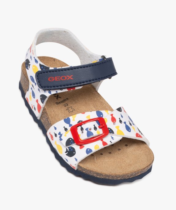 Sandales imprimées à scratch et à boucle bébé garçon - Geox vue5 - GEOX - GEMO