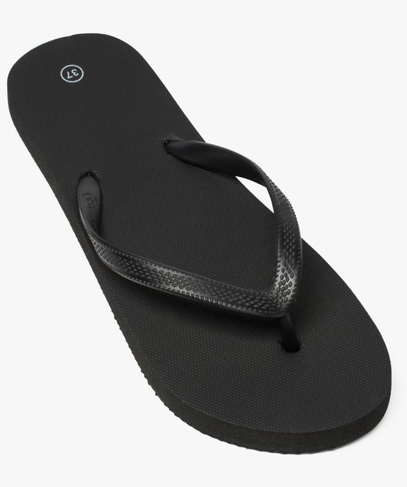Tongs femme unies vue5 - GEMO (PLAGE) - GEMO