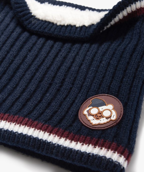 Écharpe snood avec doublure sherpa garçon vue2 - GEMO 4G GARCON - GEMO