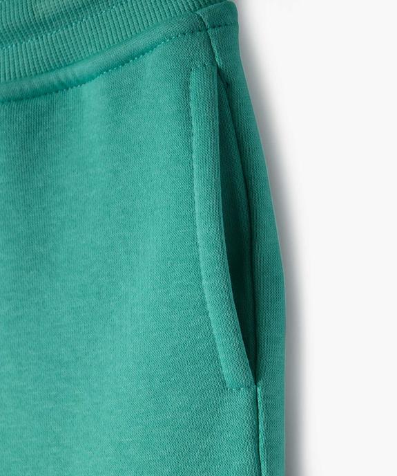 Bermuda en maille avec intérieur molletonné garçon vue2 - GEMO (ENFANT) - GEMO