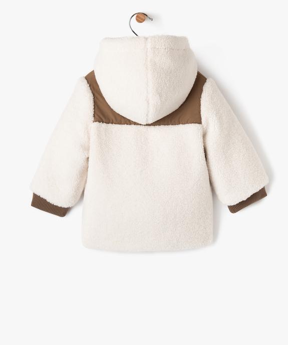 Blouson à capuche chaud et réversible bébé garçon - GEMO 4G BEBE Blouson à capuche chaud et réversible bébé garçon vue4 - GEMO 4G BEBE - GEMO