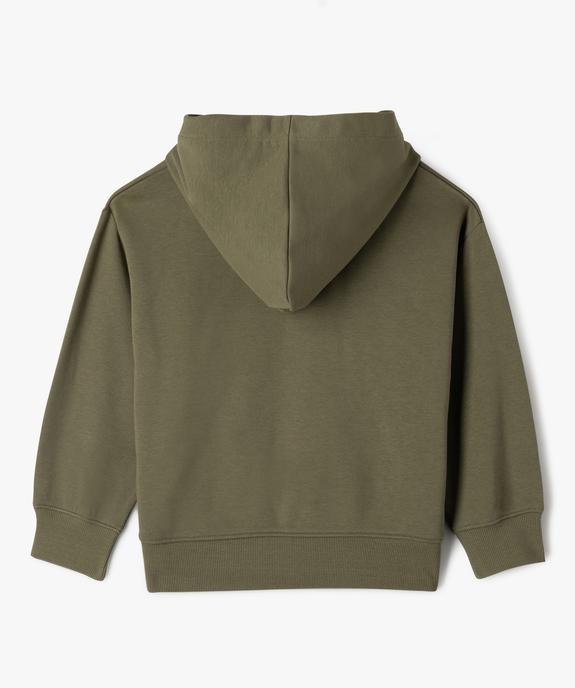 Sweat à capuche molletonné garçon vue3 - GEMO (ENFANT) - GEMO
