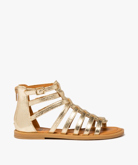 Sandales fille métallisées avec zip au talon et multibrides vue1 - LOVELY WINGS GEMO FOR GOOD - GEMO
