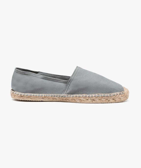 Espadrilles homme à semelle en corde et dessus toile vue1 - GEMO (PLAGE) - GEMO