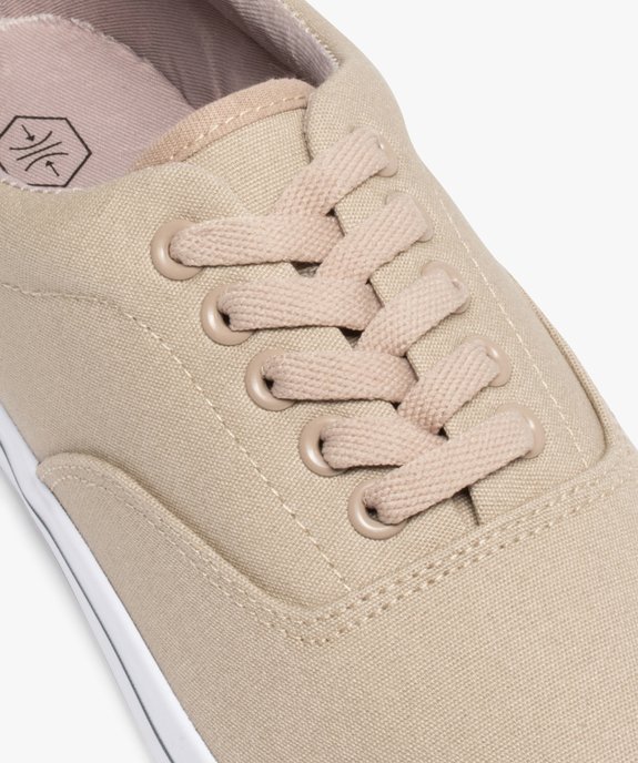 Baskets homme en toile style retro tennis vue6 - GEMO 4G HOMME - GEMO