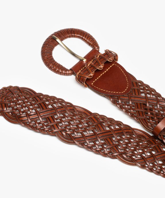 Ceinture femme large tressée look bohème vue2 - GEMO (ACCESS) - GEMO