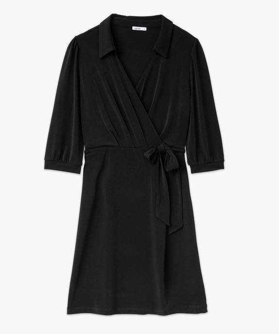Robe avec haut cache-coeur en maille extensible femme vue4 - GEMO(FEMME PAP) - GEMO