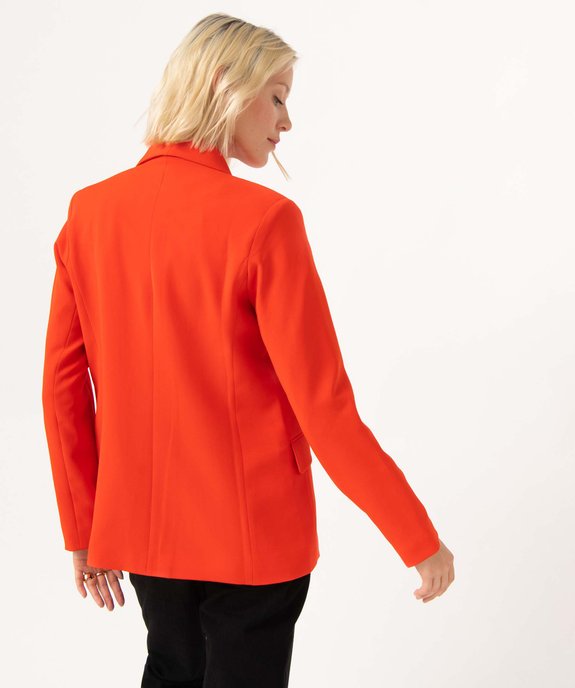 Veste de tailleur femme fermeture un bouton vue3 - GEMO(FEMME PAP) - GEMO