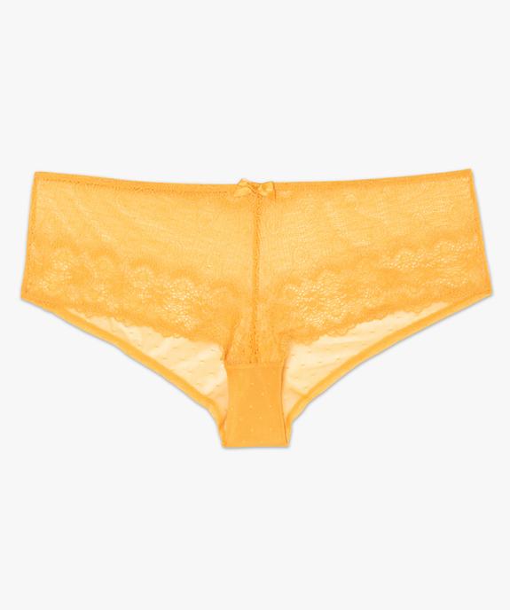 Shortie femme grande taille en tulle et dentelle vue4 - GEMO(HOMWR FEM) - GEMO