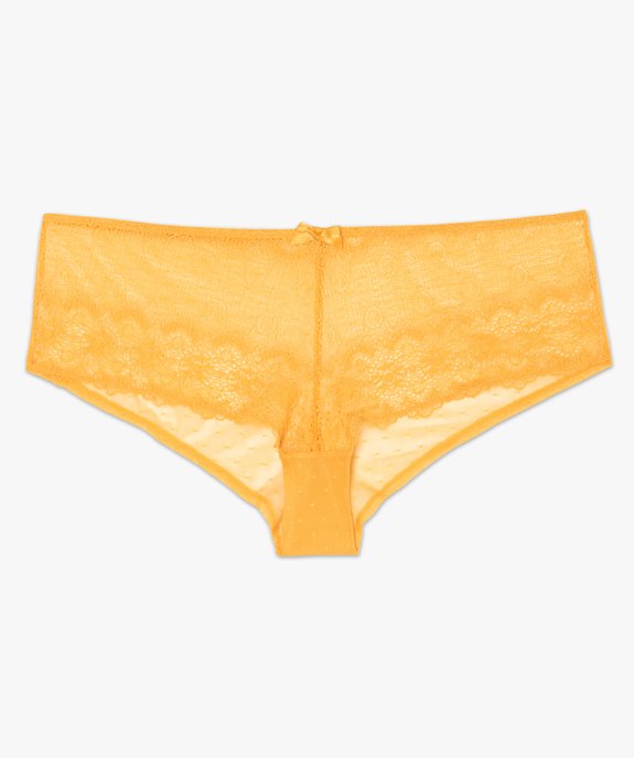 Shortie femme grande taille en tulle et dentelle vue4 - GEMO(HOMWR FEM) - GEMO