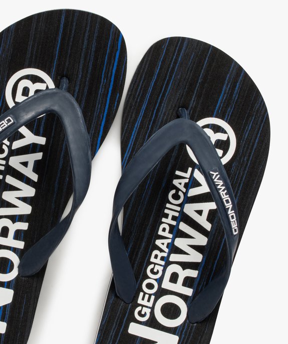 Tongs homme détails contrastés – Geographical Norway vue3 - GEOGRAPHICAL NORWAY - GEMO