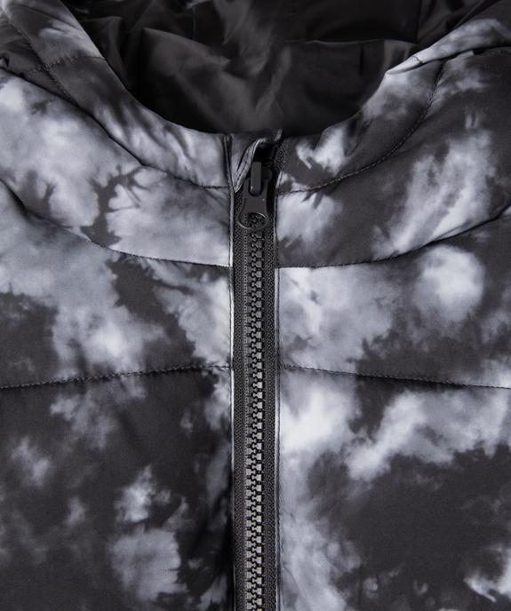 Doudoune à capuche en matière déperlante tie-and-dye garçon vue4 - GEMO 4G GARCON - GEMO