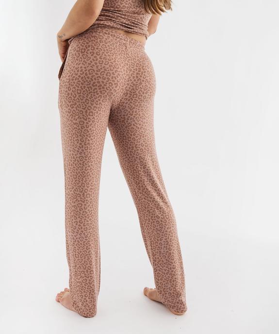 Pantalon de pyjama fluide femme vue4 - GEMO 4G FEMME - GEMO