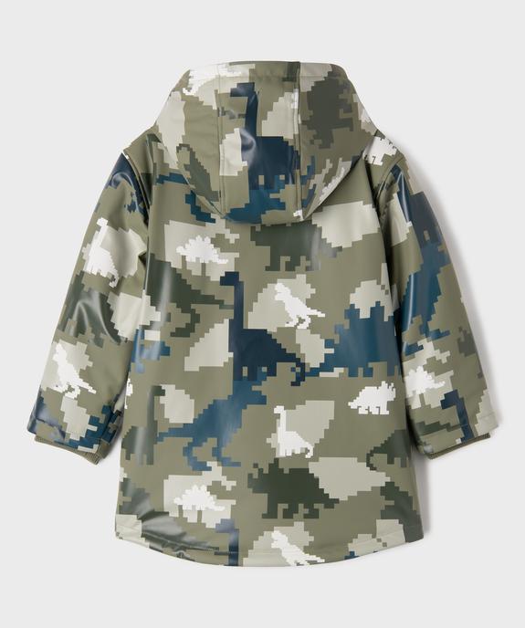 Manteau imperméable à capuche et doublure chaude avec imprimé animé garçon vue4 - GEMO (ENFANT) - GEMO