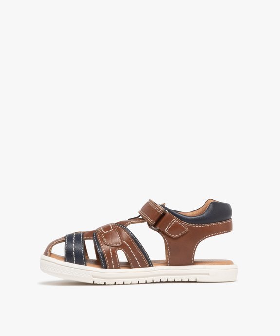 Sandales à brides, scratch et bout fermé garçon - Buggy Shoes vue3 - BUGGY GEMO FOR GOOD - GEMO
