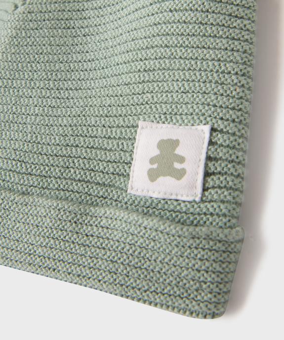 Bonnet de naissance en coton à revers - LuluCastagnette vue3 - LULUCASTAGNETTE - GEMO