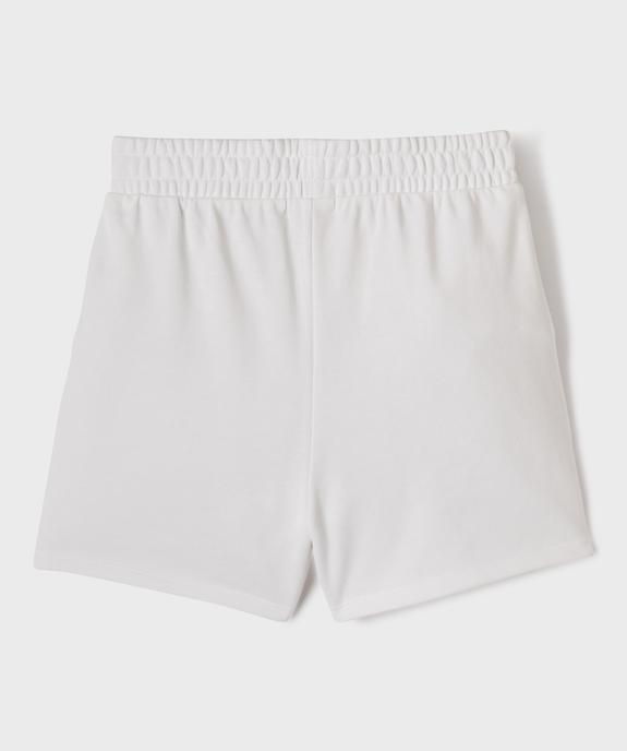 Short en maille coupe ample avec taille élastique fille vue3 - GEMO 4G FILLE - GEMO
