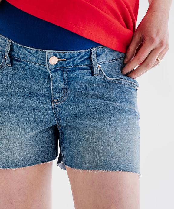 Short en jean spécial grossesse avec bandeau vue2 - GEMO (MATER) - GEMO