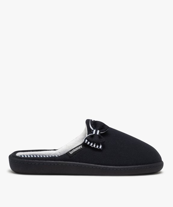 Chaussons femme mules rembourrées en jersey - Isotoner vue1 - ISOTONER - GEMO
