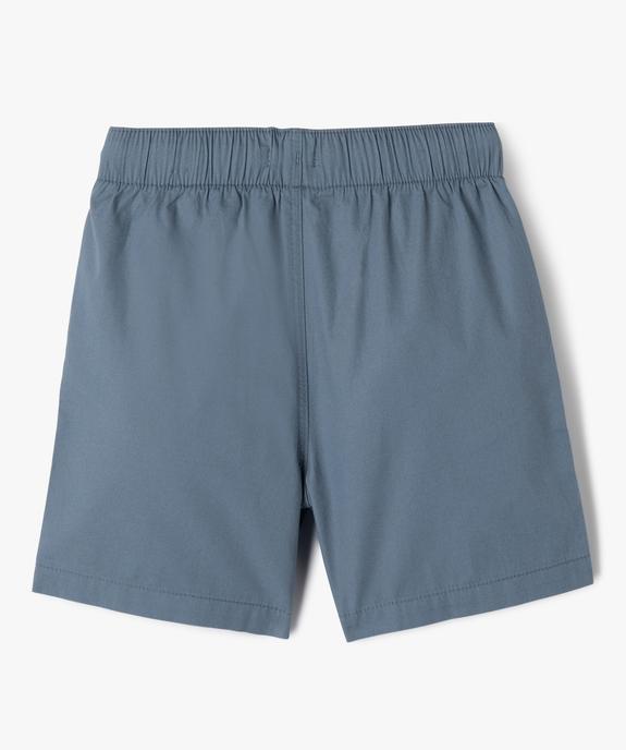 Bermuda en toile légère à taille élastiquée garçon vue3 - GEMO (ENFANT) - GEMO