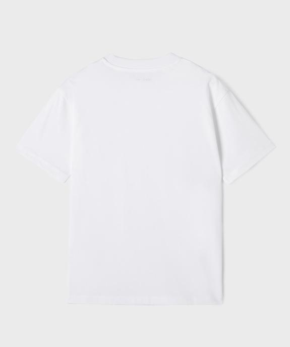 Tee-shirt manches courtes en jersey de coton garçon vue3 - GEMO (JUNIOR) - GEMO